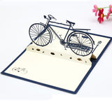 AKIS HOME 3D Greeting Card Bicycle