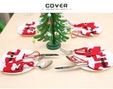 AKIS HOME Ensemble de couteaux et fourchettes de Noël (4 pièces)