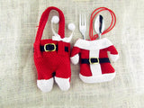 AKIS HOME Ensemble de couteaux et fourchettes de Noël (4 pièces)