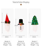 AKIS HOME 2PS Noël Sapin de Noël Bouteille Sacs Santa Hat Vacances Table à Manger Décor