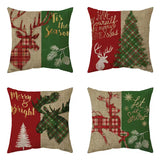 AKIS HOME Taie d'oreiller 45 x 45 cm Ensemble de 4 pièces AKIS HOME Taie d'oreiller 45 x 45 cm Ensemble de 4 pièces de Noël