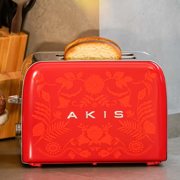 AKIS HOME La Fête Design Toaster, vintage rot