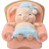 AKIS HOME Resin Car Decoration 3-Piece Set Cute Pig