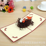 AKIS HOME 3D Greeting Card Bird's Nest