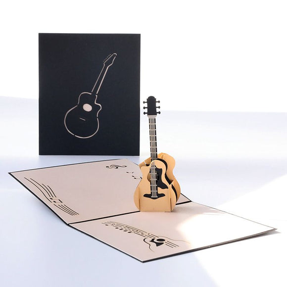 AKIS HOME Carte de voeux 3D Guitare