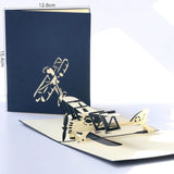 AKIS HOME 3D Greeting Card Aircraft