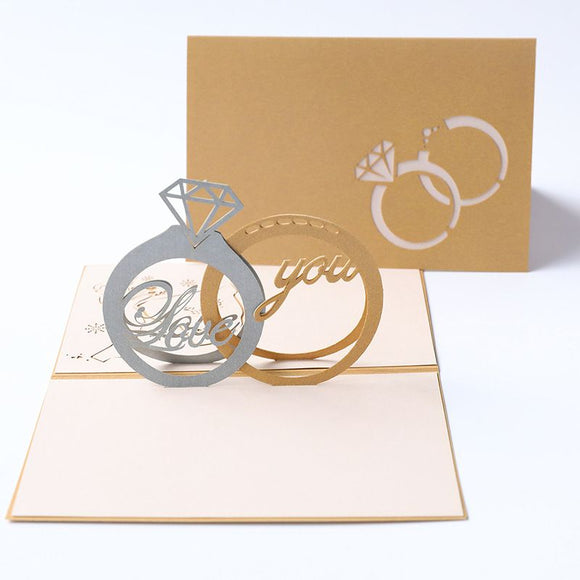 AKIS HOME 3D Greeting Card Antithetical Ring