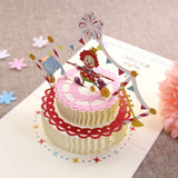 AKIS HOME 3D Greeting Card Clown Cake