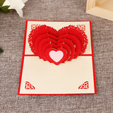 AKIS HOME Carte de Voeux 3D Amour