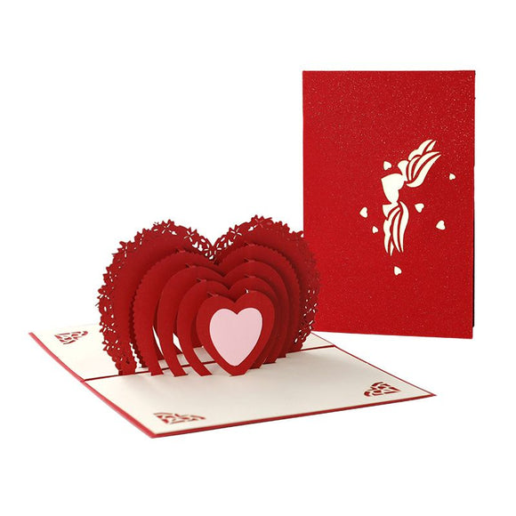 AKIS HOME Carte de Voeux 3D Amour