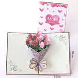 AKIS HOME 3D Greeting Card Mother's Day Bouquet