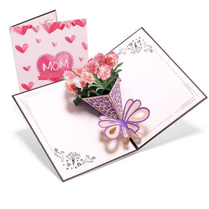 AKIS HOME 3D Greeting Card Mother's Day Bouquet