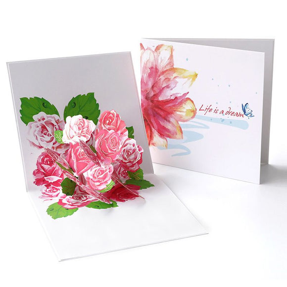 AKIS HOME 3D Greeting Card Bouquet