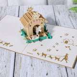 AKIS HOME Carte de vœux 3D Chien comme animal de compagnie