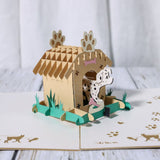 AKIS HOME 3D Greeting Card Dog as a pet