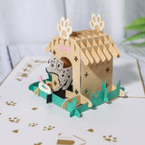 AKIS HOME 3D Greeting Card Dog as a pet