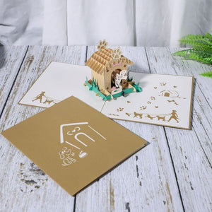 AKIS HOME 3D Greeting Card Dog as a pet