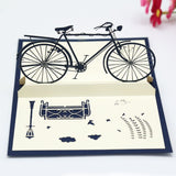 AKIS HOME 3D Greeting Card Bicycle