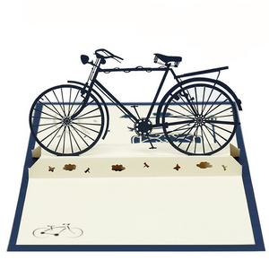 AKIS HOME 3D Greeting Card Bicycle