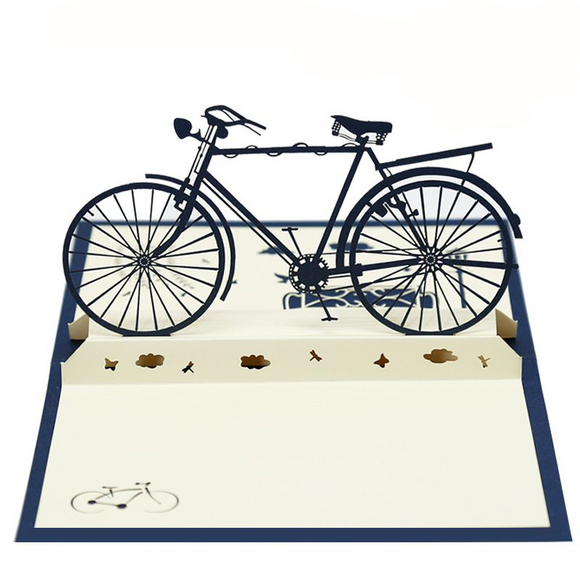 AKIS HOME Carte de Voeux 3D Vélo