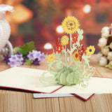 AKIS HOME 3D Greeting Card Sunflower