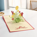 AKIS HOME 3D Greeting Card Sunflower