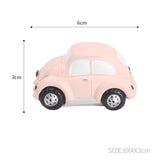 AKIS HOME Resin Car Ornament 3 Piece Set Pink Blue Car