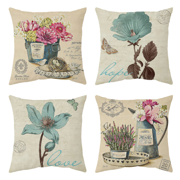 Housse de coussin AKIS HOME 45x45cm lot de 4