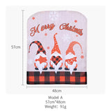 AKIS HOME Christmas Decorations Chair Covers, Set of 4 Chair Covers Decoration for Christmas Holiday Festive Wedding Santa Claus Pattern