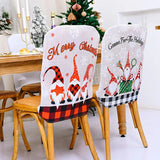 AKIS HOME Christmas Decorations Chair Covers, Set of 4 Chair Covers Decoration for Christmas Holiday Festive Wedding Santa Claus Pattern