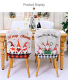 AKIS HOME Christmas Decorations Chair Covers, Set of 4 Chair Covers Decoration for Christmas Holiday Festive Wedding Santa Claus Pattern