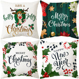 AKIS HOME Weihnachtskissen Set 45 x 45 cm 4PCs Grün