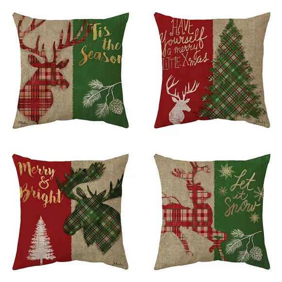 AKIS HOME Pillow Case 45 x 45 cm 4pc Set AKIS HOME Pillow Case 45 x 45 cm 4PCs Christmas Set