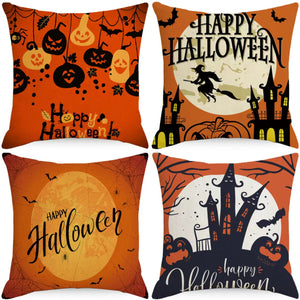 AKIS HOME taie d'oreiller 4 pièces 45 x 45 cm Halloween