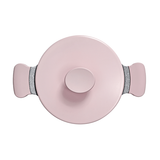 AKIS - LE MACARON Küchenset aus Aluminiumguss 2tlg. Topf Ø20+Pfanne Ø28 Rosa Reines Kochen Antihaft-Pfanne innen Aluminiumlegierung langlebiges 2-teiliges Pfannenset topf 20