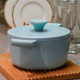 AKIS - LE MACARON Cast Aluminum Pot Blue Ø20