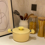 AKIS - LE MACARON Cast Aluminum Pot Yellow Ø20