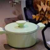 AKIS - LE MACARON Cast Aluminum Pot Green Ø20