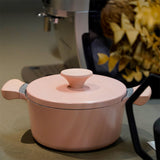 AKIS - LE MACARON Cast Aluminum Pot Pink Ø20