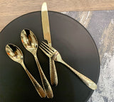 AKIS cutlery 16-piece set in gold colour