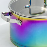 AKIS Dazzling 3-piece pot set with glass lid, induction