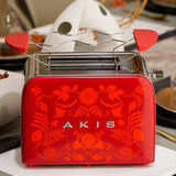 AKIS HOME La Fête Design Toaster, vintage rot