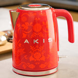 AKIS HOME Bouilloire La Fête Design, rouge