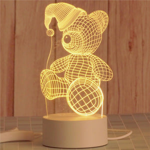 AKIS HOME 3D Lampe für Kinder Nachtlicht Geschenk Tischlampe Party Deko