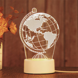 AKIS HOME lampe 3D pour enfants veilleuse cadeau lampe de table fête décoration globe