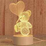 AKIS HOME lampe 3D pour enfants veilleuse cadeau lampe de table décoration de fête