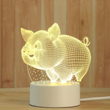 AKIS HOME lampe 3D pour enfants veilleuse cadeau lampe de table décoration de fête