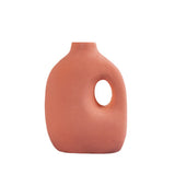 AKIS HOME vase décoratif en céramique, vase beignet pour l'herbe de la pampa