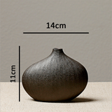 Keramik Design Vase Vase Braun Schöne Dekoration Geschenk Kreative Weihnachtsgeschenk Einfache Geschenkdekoration style 1 Größe 