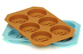 AKIS HOME 6 COMPARTMENT Ice Cube Tray Chocolate Mold with Silicone Lid